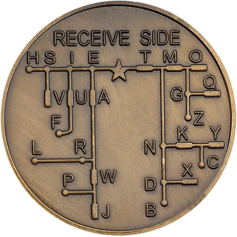 Morse Code Commemorative Coin - Unique Gift for Collectors