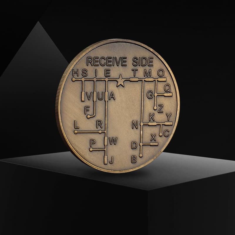 Morse Code Commemorative Coin - Unique Gift for Collectors