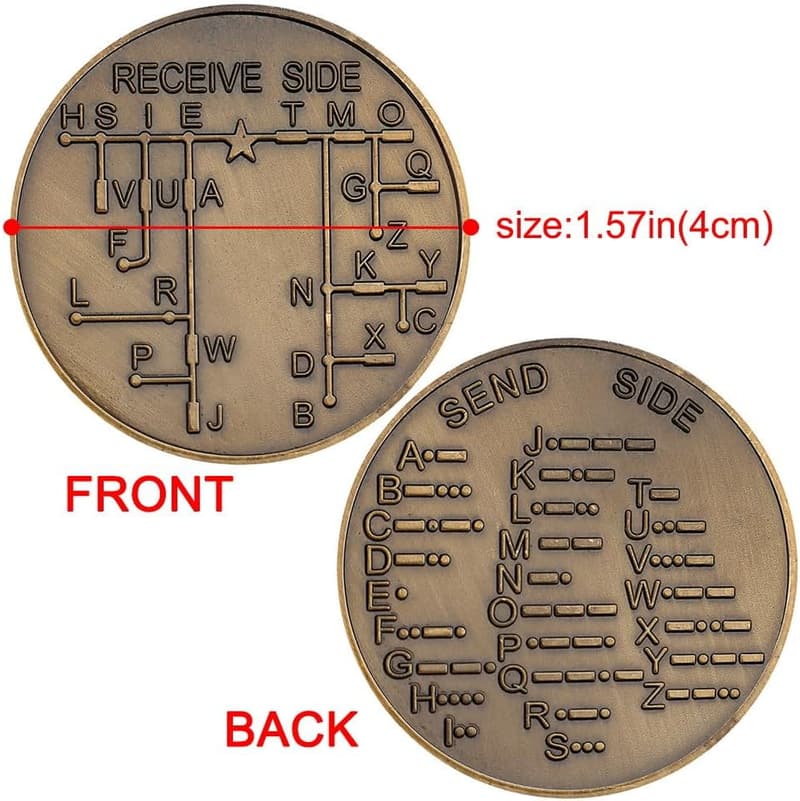 Morse Code Commemorative Coin - Unique Gift for Collectors