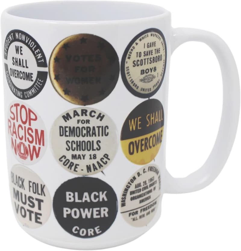 Vintage American Pins Mug - Unique Gift for History Buffs