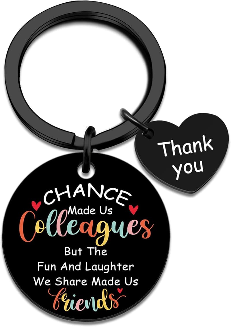 Farewell Gifts for Coworkers – Unique Keychain Thank You Gift