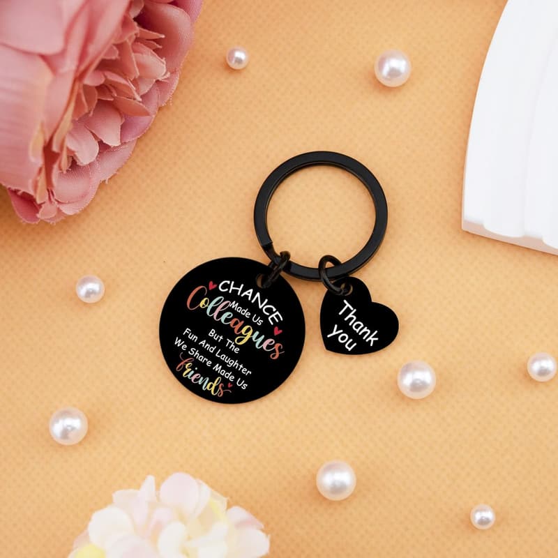Farewell Gifts for Coworkers – Unique Keychain Thank You Gift