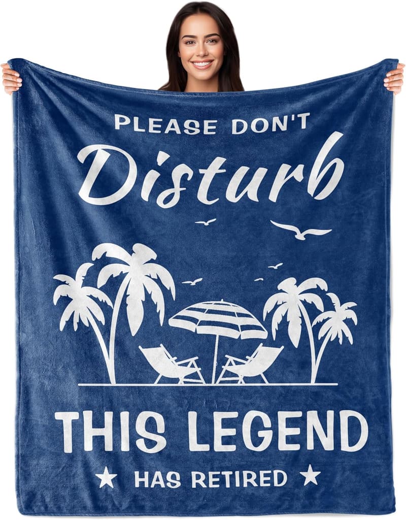 Funny Retirement Blanket Gift for Men - 60