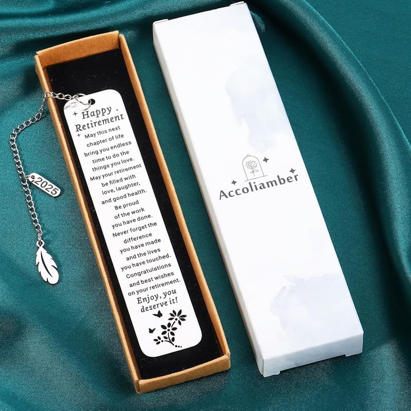 Happy Retirement Bookmark Gift for Women and Men 2025