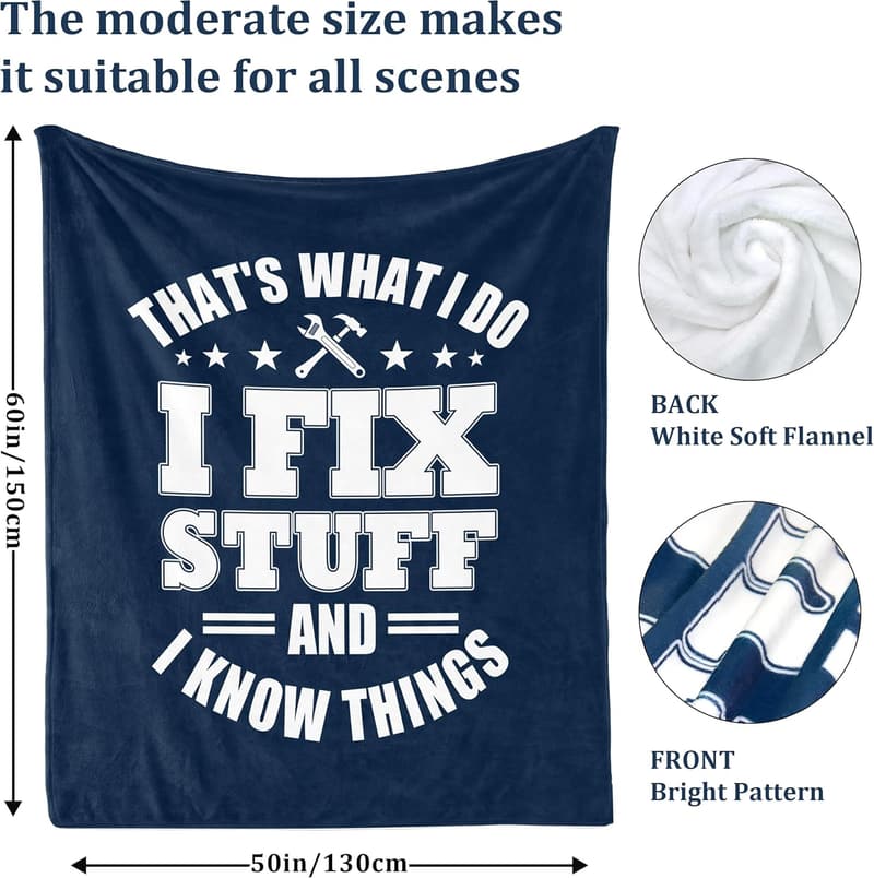 Funny Gag Throw Blanket for Men - 60