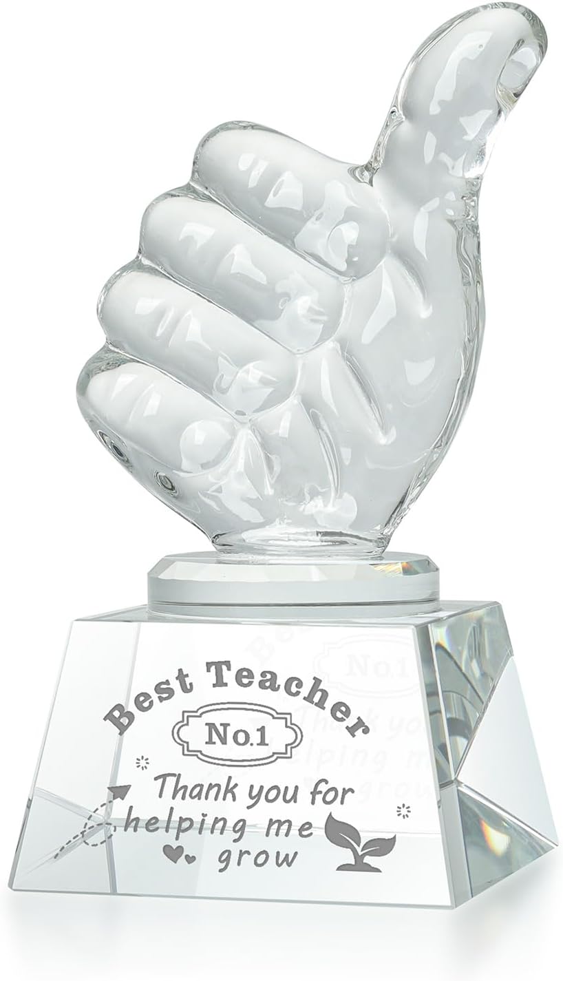 Teacher Appreciation Crystal Awards for Men & Women