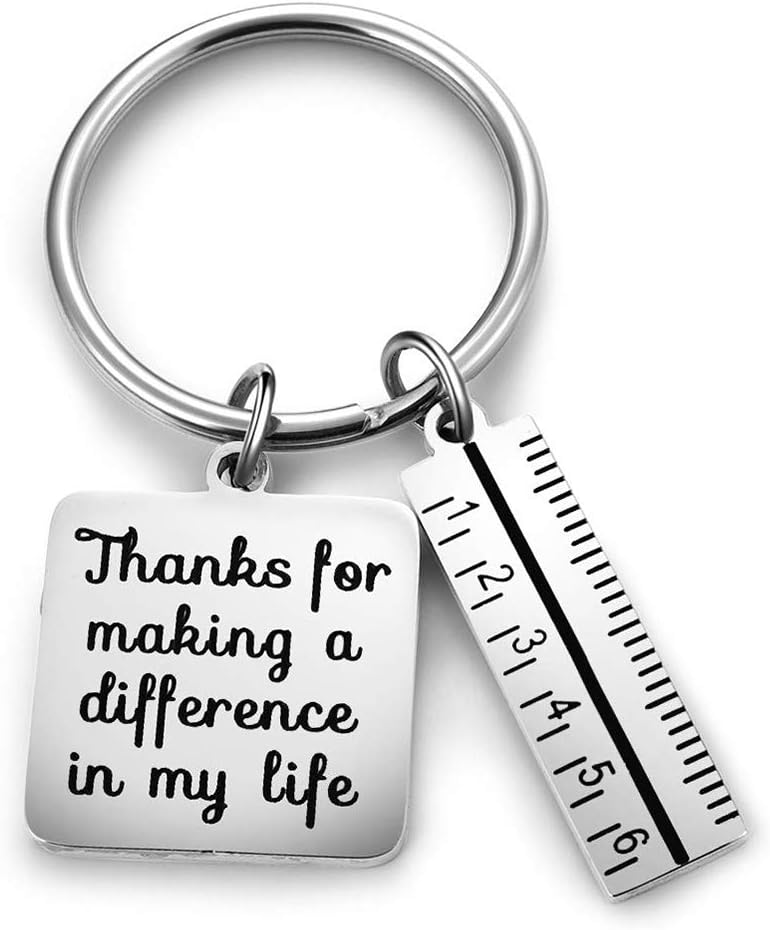 Teacher Appreciation Keychain - Thanks for Making a Difference