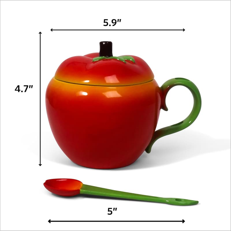 Teacher Appreciation Apple Mug - Unique Novelty Coffee Cup