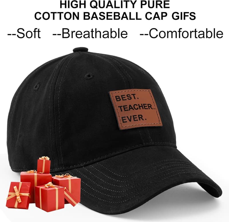 Teacher Appreciation Cotton Adjustable Baseball Cap