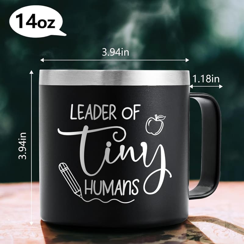 Teacher Appreciation Insulated Coffee Mug for Men - 14oz