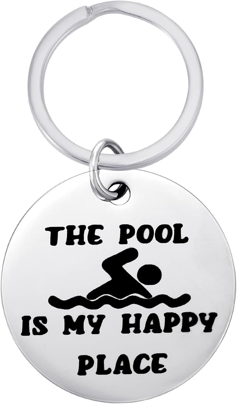 Pool-Inspired Keychain for Swimmers - 