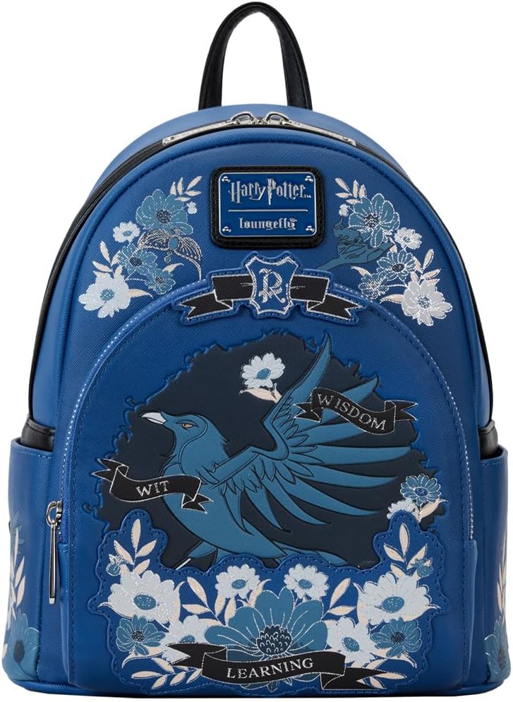 Ravenclaw House Floral Tattoo Mini Backpack by Loungefly