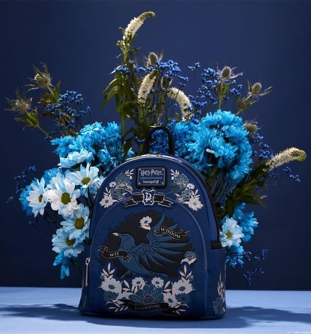 Ravenclaw House Floral Tattoo Mini Backpack by Loungefly