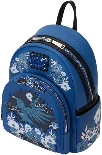 Ravenclaw House Floral Tattoo Mini Backpack by Loungefly
