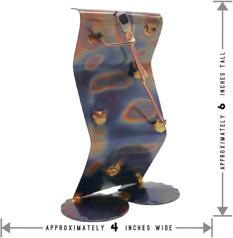 Handmade Metal Rock Climber Figurine - Desk Décor Gift