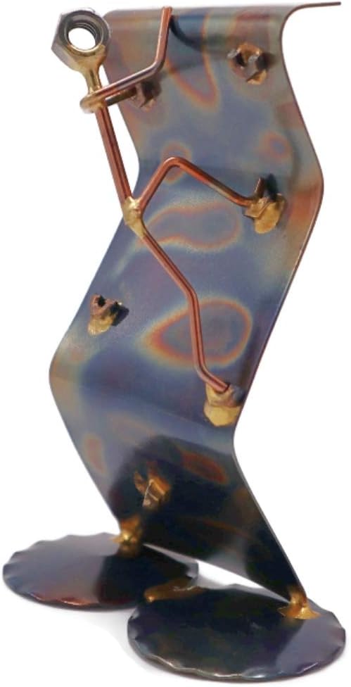 Handmade Metal Rock Climber Figurine - Desk Décor Gift