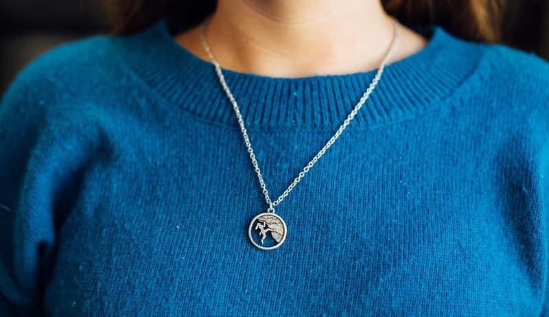 Adventure Gifts for Women: Round Rock Climber Necklace