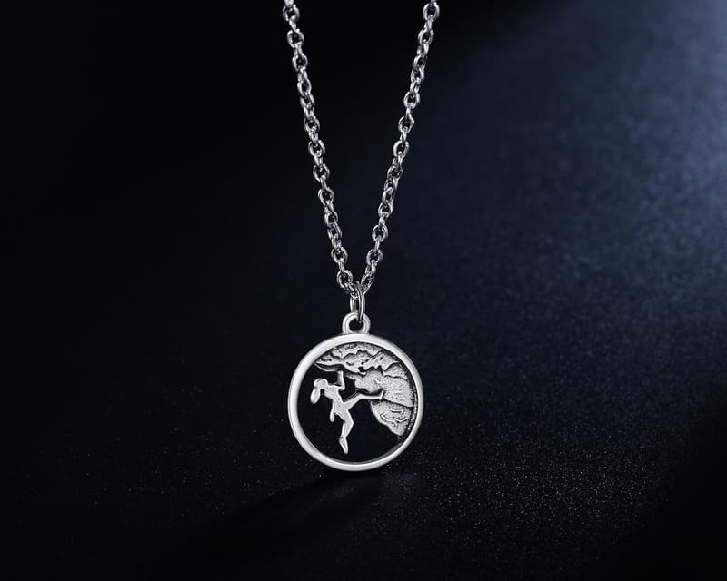 Adventure Gifts for Women: Round Rock Climber Necklace