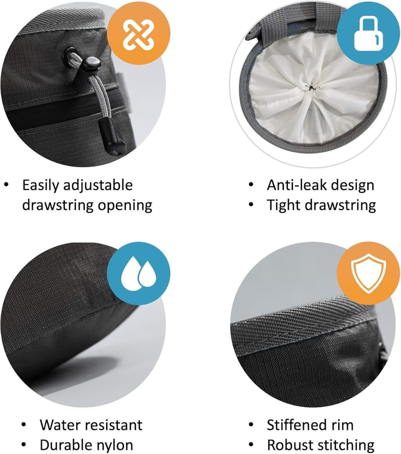 Chalk Bag for Rock Climbing with Zipper Pockets