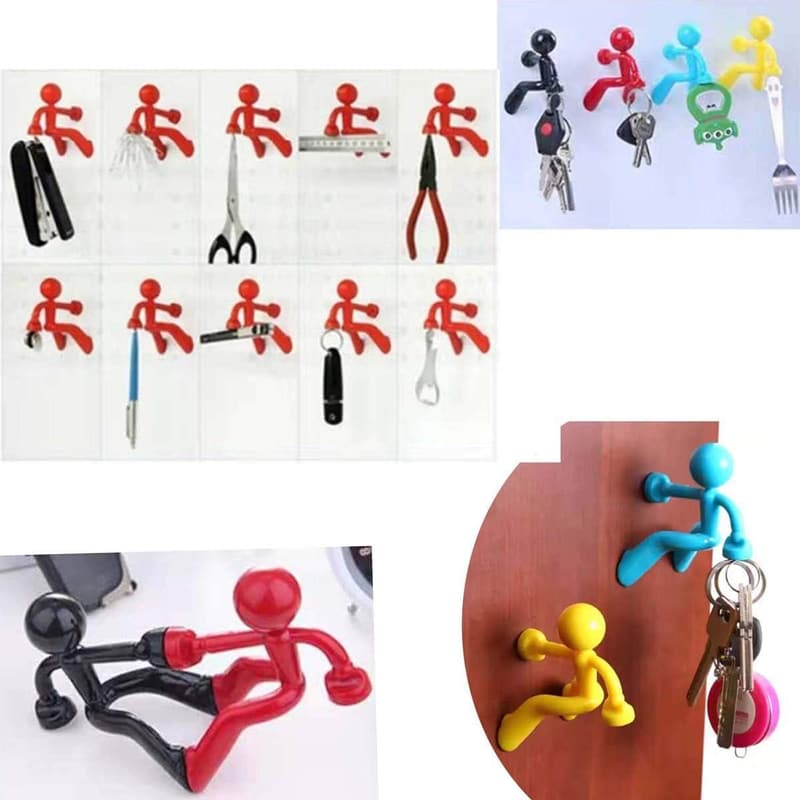 Wall Climbing Villain Refrigerator Magnets - Key Holder Set