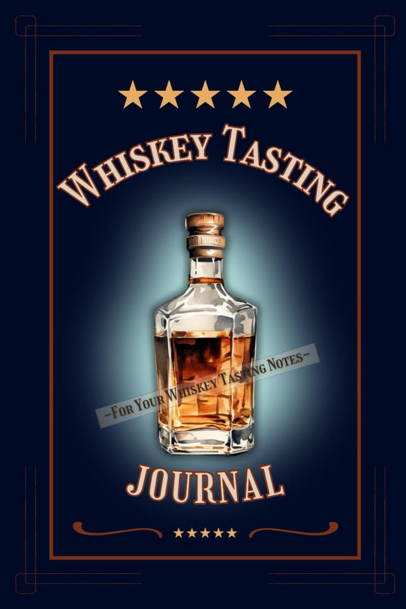 Whiskey Tasting Journal with Prompts & Flavor Wheel
