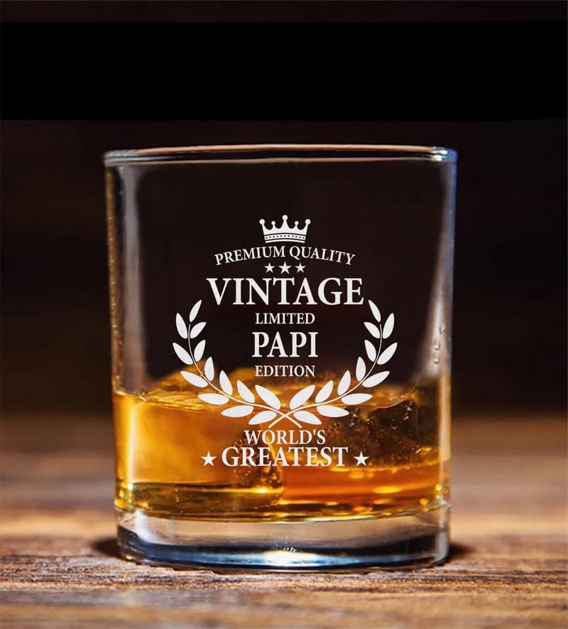 Engraved Whisky Glass for Father's Day - World's Greatest Papi