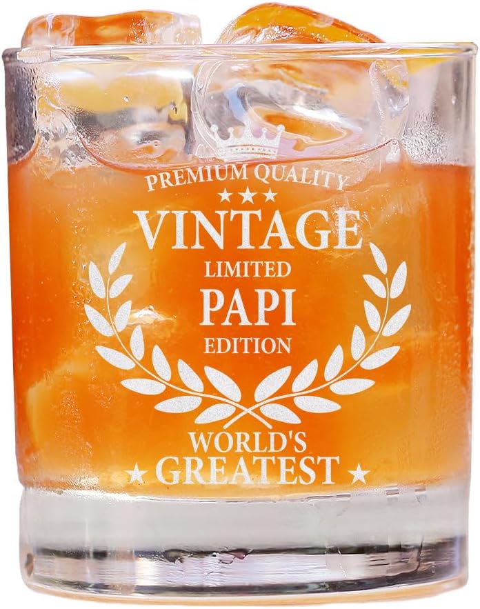 Engraved Whisky Glass for Father's Day - World's Greatest Papi