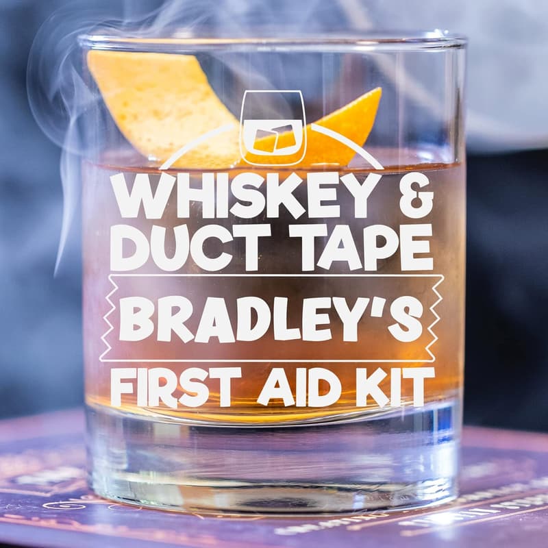 Custom Whiskey Glass - Funny Gift for Men - Boże Narodzenie & Birthdays