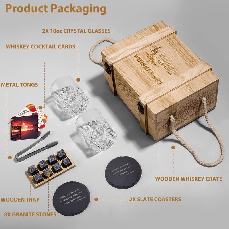 Whiskey Stones Set - Perfect Gift for Men on Any Occasion