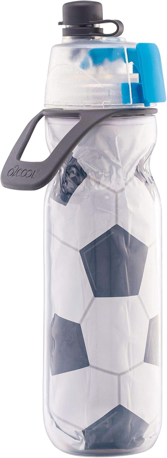 O2COOL 20oz Sports Misting Water Bottle - Leakproof Sip & Mist