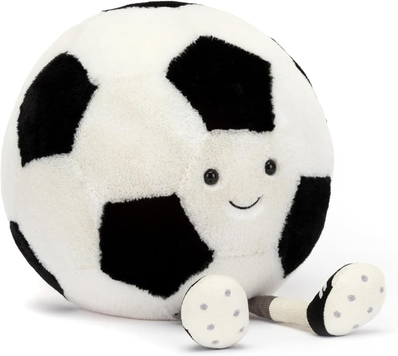 Soccer Ball Plush Stuffed Toy - 12-inch Gift for Sports Fans