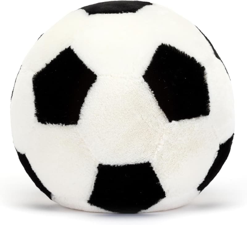 Soccer Ball Plush Stuffed Toy - 12-inch Gift for Sports Fans