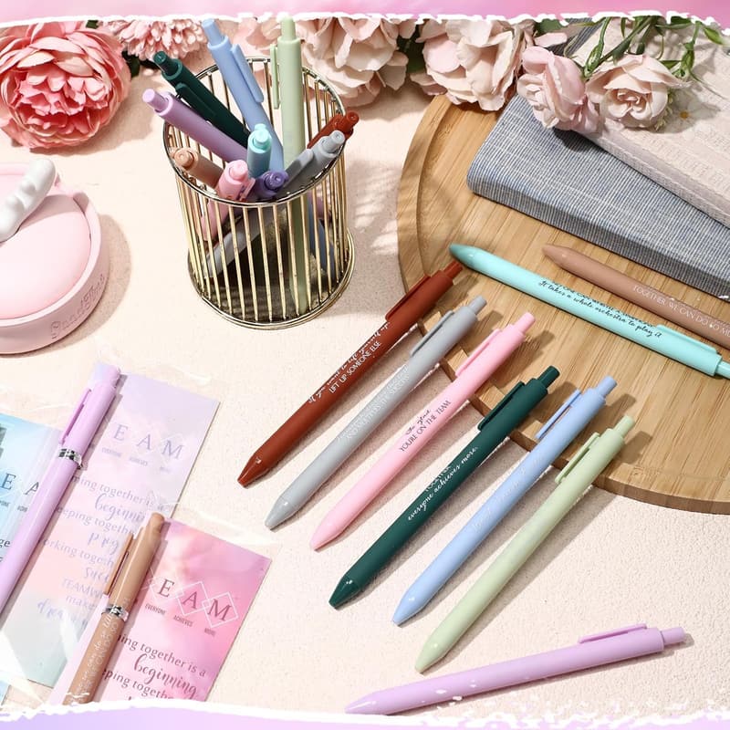Inspirational Bookmarks & Pens Set for Team Building Events