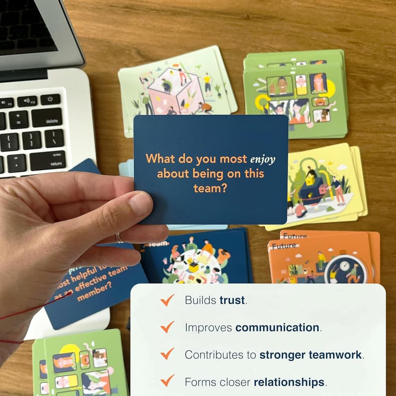 Team Building Card Game - 150 Conversation Starters for Work