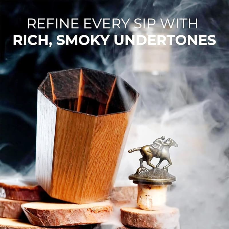 Handmade Charred Wooden Whiskey Cup - Unique Gift for Whiskey Lovers