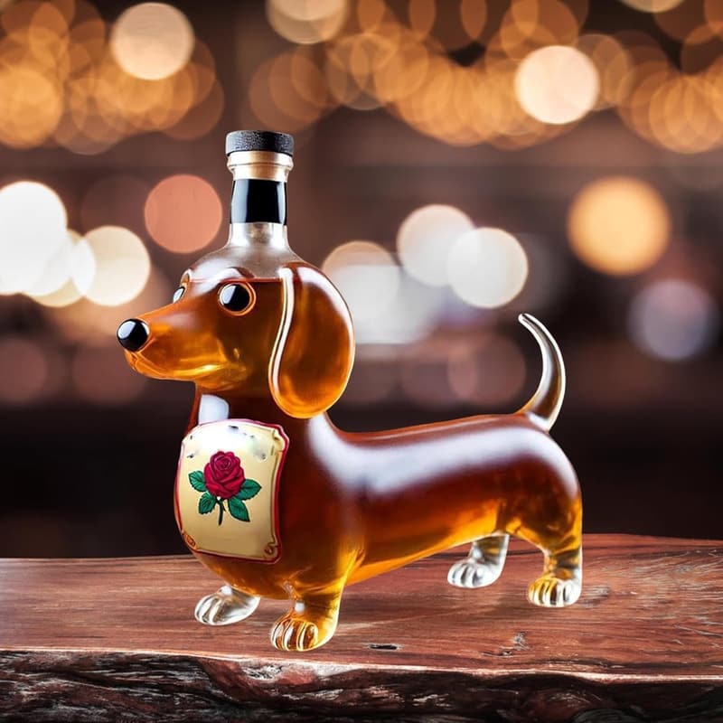 Dachshund Whiskey Decanter - Unique Gift for Men