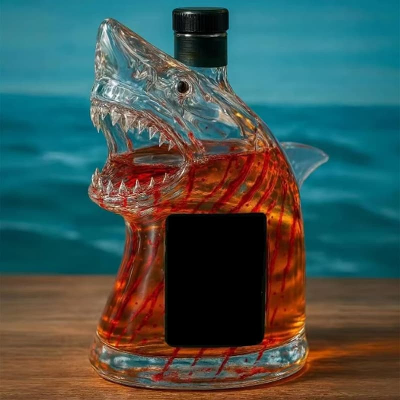 Engraved 10oz Whiskey Decanter - Unique Animal Theme Gift for Dad