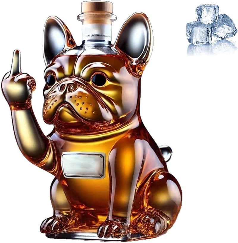 Dog-Shaped Wine Decanter - Creative 10 oz Gift for Whiskey Lovers