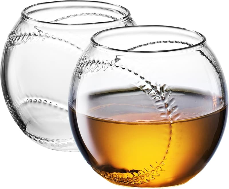 Baseball Whiskey Glass Set - Perfect Gift for Dads & Coaches