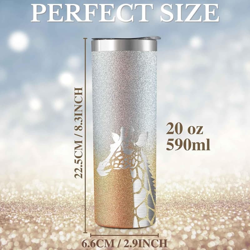 Giraffe Lover's 20oz Insulated Stainless Steel Tumbler