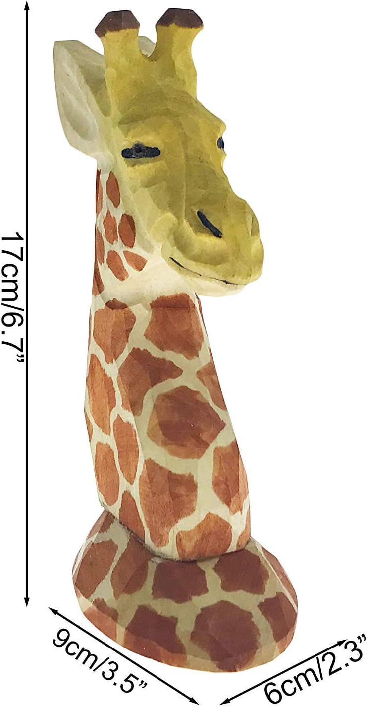 Handmade Wooden Giraffe Eyeglass Holder for Home Decor