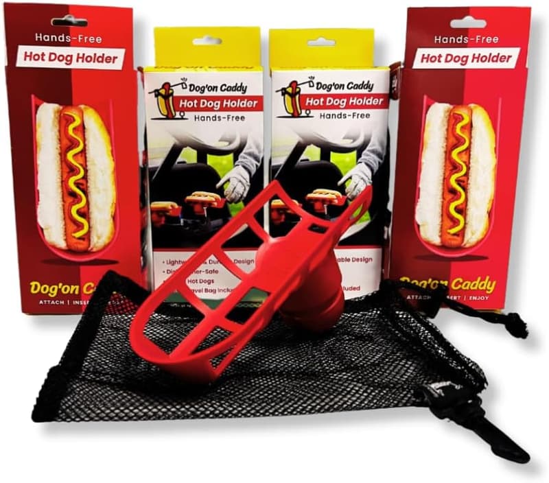 Golf Accessory: Dog’on Caddy Hotdog Holder with Travel Case
