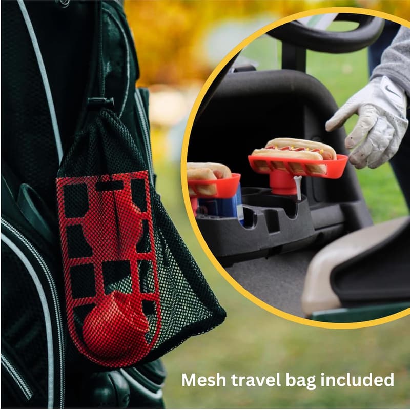 Golf Accessory: Dog’on Caddy Hotdog Holder with Travel Case