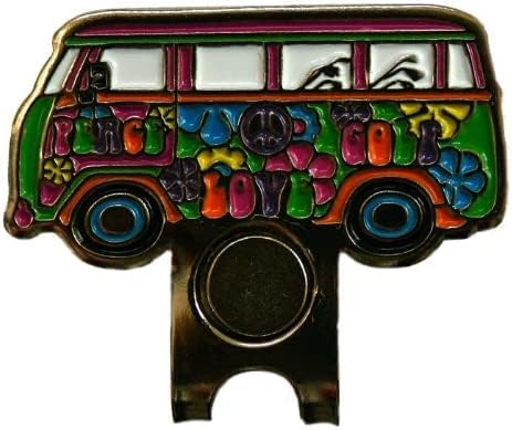 Golf Ball Marker and Hat Clip Set - Peace Love Design