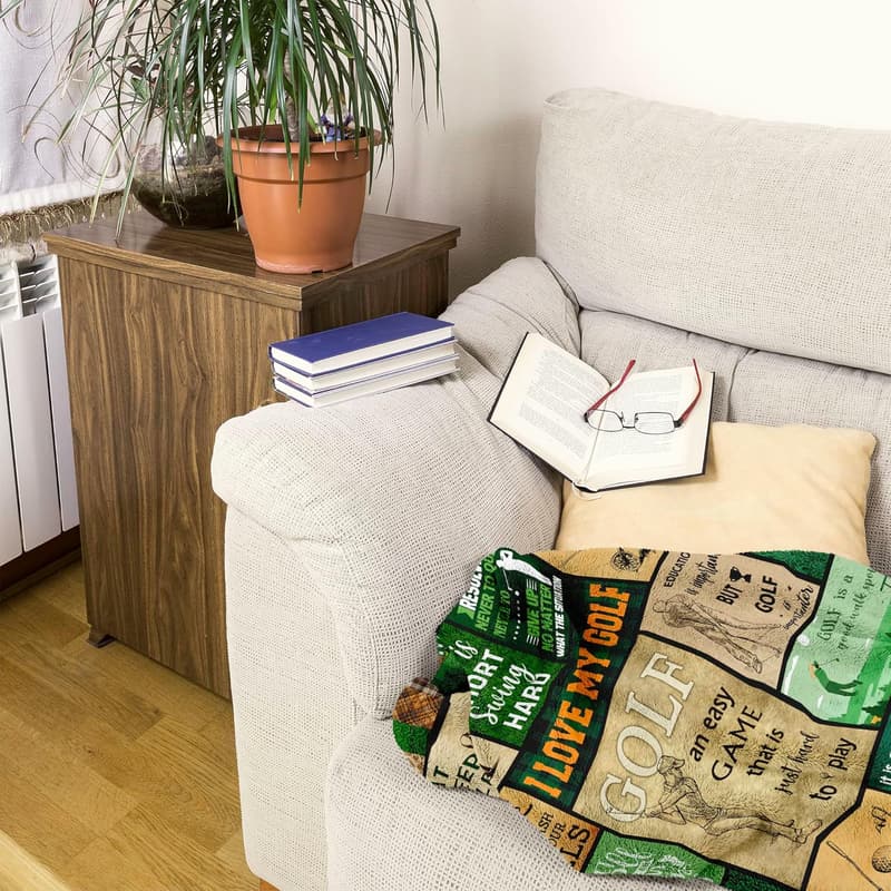 Funny Golf Blanket Gift for Golf Lovers - 60” x 50”