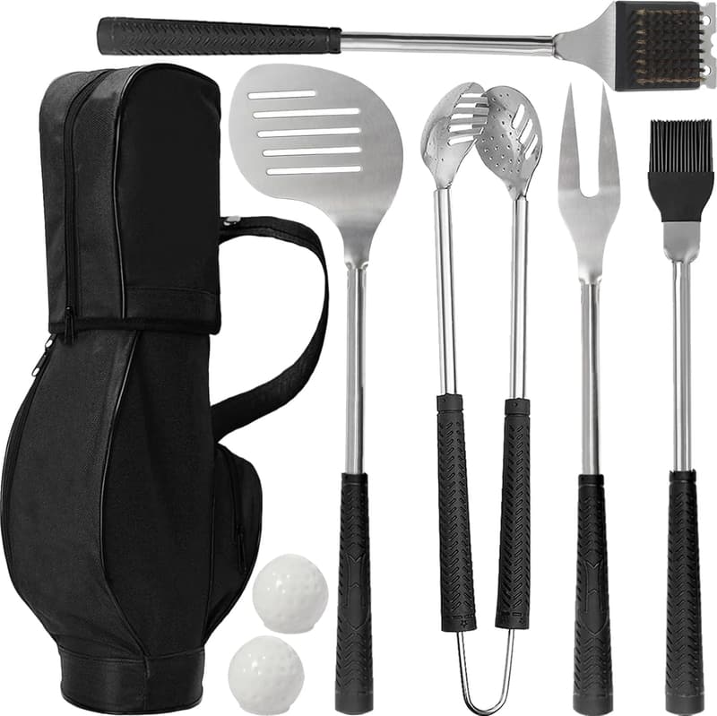 Golf BBQ Grill Accessories Set - Unique Grilling Gifts for Men
