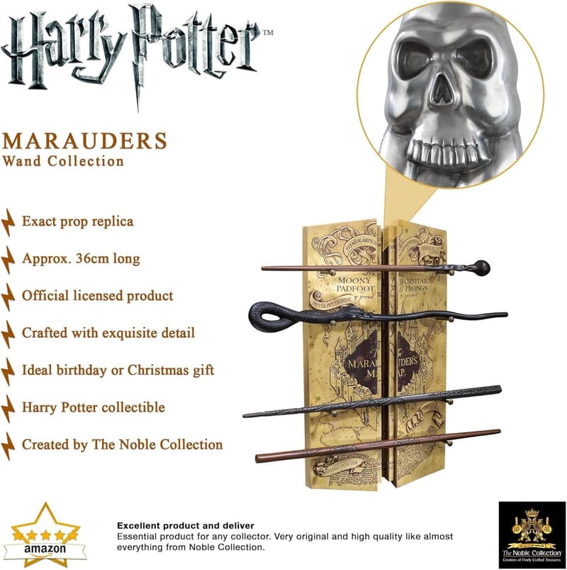Harry Potter Marauders Wand Set with Display Stand