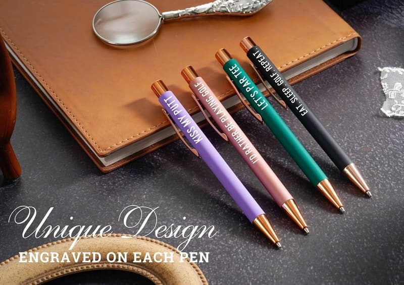 Golf Gifts for Women - Ballpoint Pen Set of 4