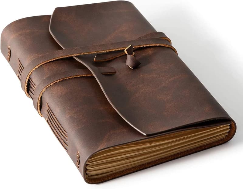 Genuine Leather Journal - 260 Pages Vintage Travel Notebook