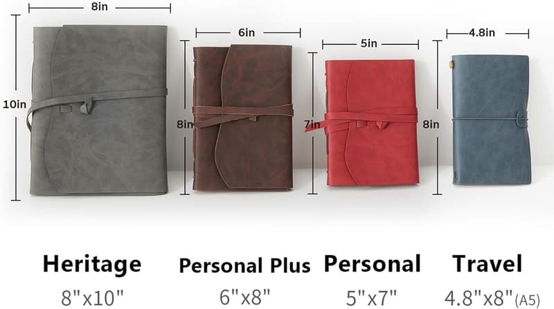 Genuine Leather Journal - 260 Pages Vintage Travel Notebook